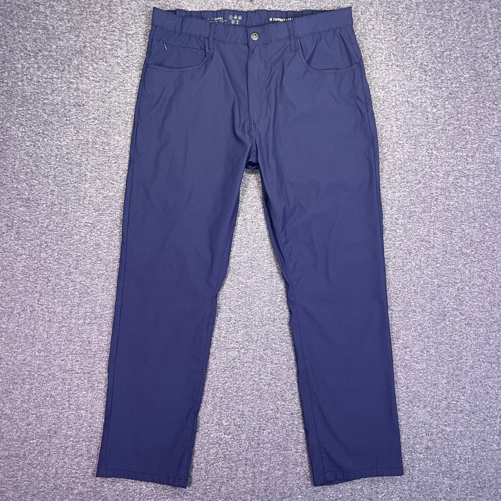 Desert Dunes Performance Pants Mens 36x29 Navy‎ Utility Casual Stretch Nylonn